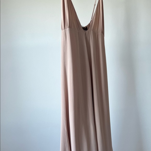 Reformation Callalilly Champagne gown NEVER WORN! Made from 100% recycled paper - Picture 4 of 11